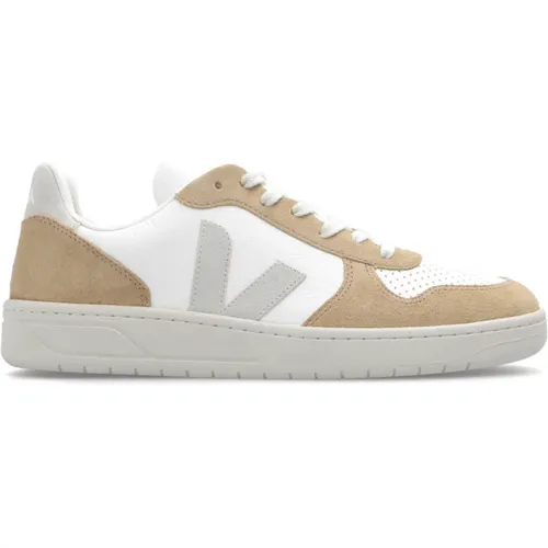 ‘V-10 Chromefree Leather’ sneakers , male, Sizes: 11 UK, 9 UK, 7 UK, 8 UK, 12 UK, 10 UK, 6 UK - Veja - Modalova