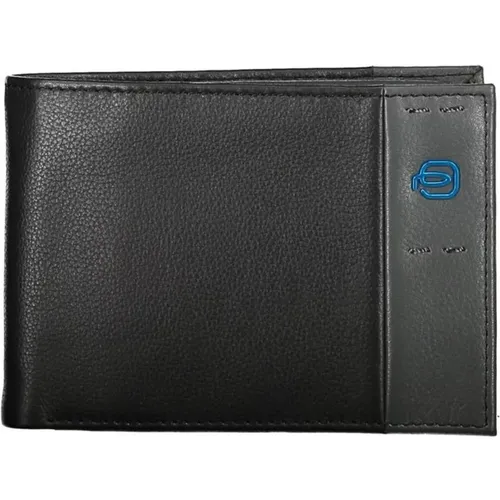 Wallets & Cardholders, male, , Size: ONE SIZE Leather Wallet with Multiple Compartments - Piquadro - Modalova