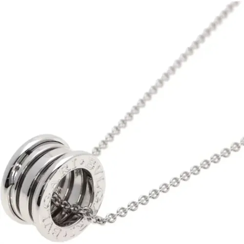 Pre-owned Jewellery, female, , Size: ONE SIZE Pre-owned White Gold necklaces - Bvlgari Vintage - Modalova