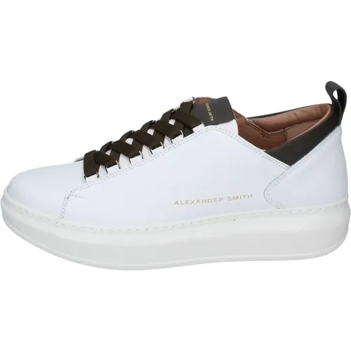 Leder Herren Sneakers Stylische Schuhe , Herren, Größe: 40 EU - Alexander Smith - Modalova