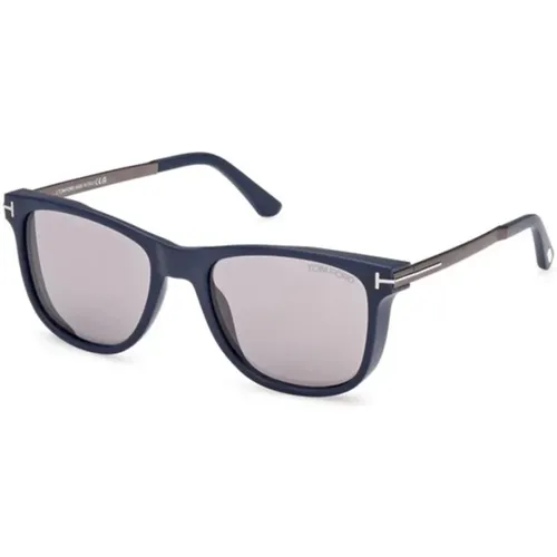 Blaue Rauchspiegel-Sonnenbrille - Tom Ford - Modalova