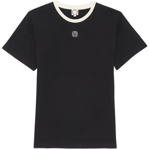 Schwarzes Oscar T-Shirt , Damen, Größe: XS - Ines De La Fressange Paris - Modalova