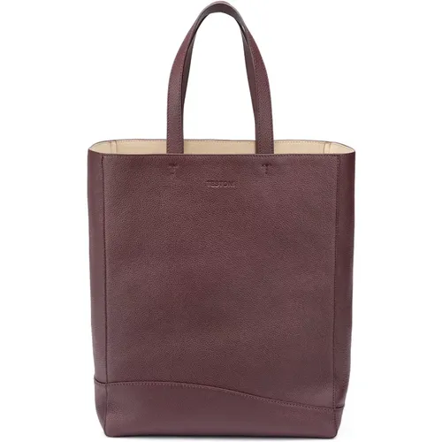 Grained Calf Tote Bag Deluxe - Testoni - Modalova