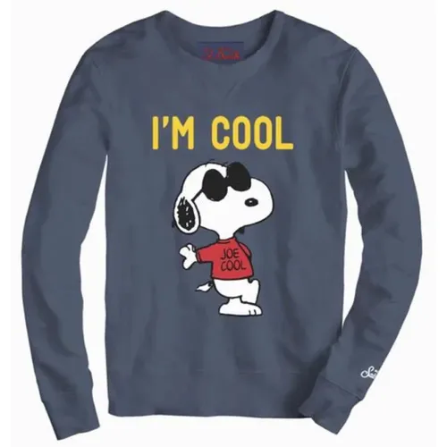 Sweatshirts, male, , Size: XL Snoopy I'M Cool Sweatshirt - MC2 Saint Barth - Modalova