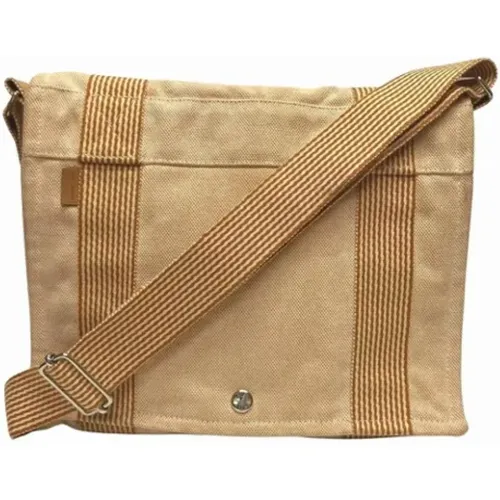 Pre-owned Cross Body Bags, female, , Size: ONE SIZE Pre-owned Canvas shoulder-bags - Hermès Vintage - Modalova