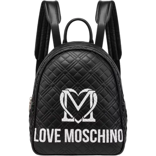 Backpacks, female, , Size: ONE SIZE Synthetic Women's Backpack - Moschino - Modalova