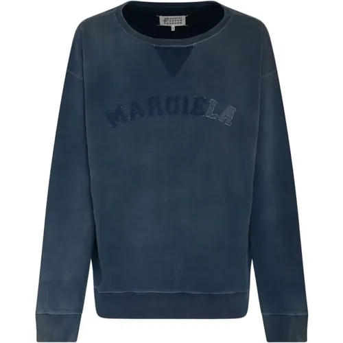 Logo Print Faded Sweatshirt , male, Sizes: M, XS, S, L - Maison Margiela - Modalova