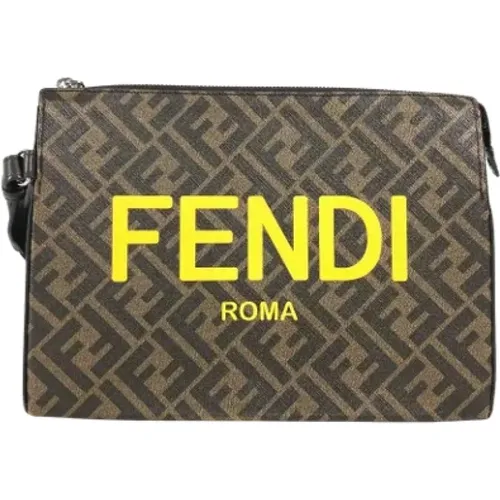 Pre-owned Clutches, male, , Size: ONE SIZE Pre-owned Leather fendi-bags - Fendi Vintage - Modalova