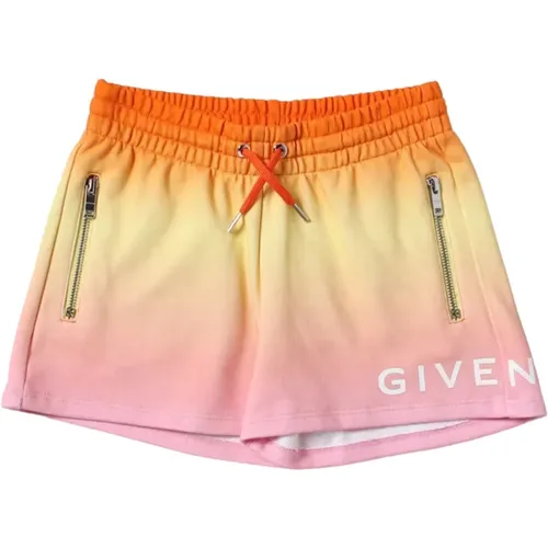 Mehrfarbige Kinder-Shorts mit Verlauf und Logo-Print - Givenchy - Modalova