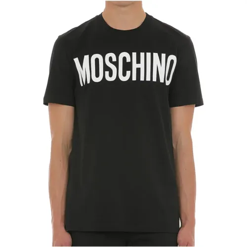 T-Shirts, male, , Size: S Logo T-Shirt - Moschino - Modalova