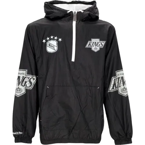 Sportswear, male, , Size: M Los Angeles Kings Windbreaker Anorak Jacket - Mitchell & Ness - Modalova