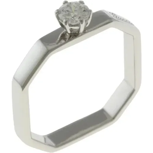 Pre-owned White Gold rings , female, Sizes: ONE SIZE - Gucci Vintage - Modalova