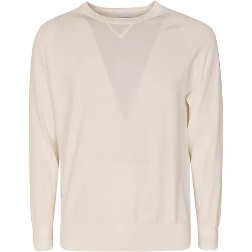 Round-neck Knitwear, male, , Size: L Cotton Crewneck Sweater - Aspesi - Modalova