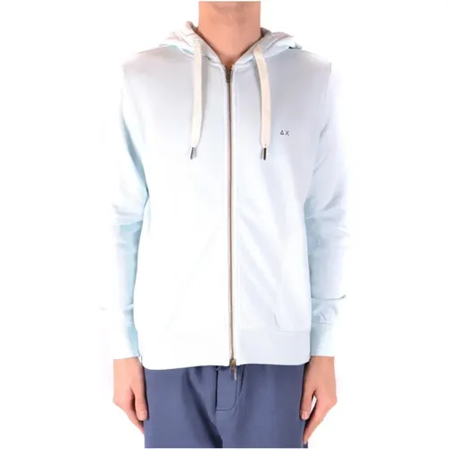 Zip-throughs, male, , Size: S Zip Hooded Training Shirt - Sun68 - Modalova