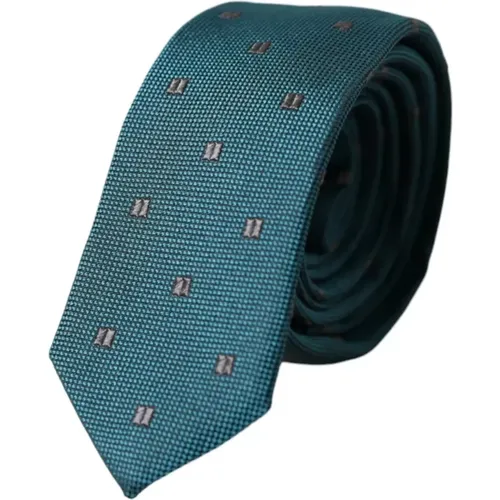 Ties, male, , Size: ONE SIZE Patterned Silk Tie for Men - Dolce & Gabbana - Modalova