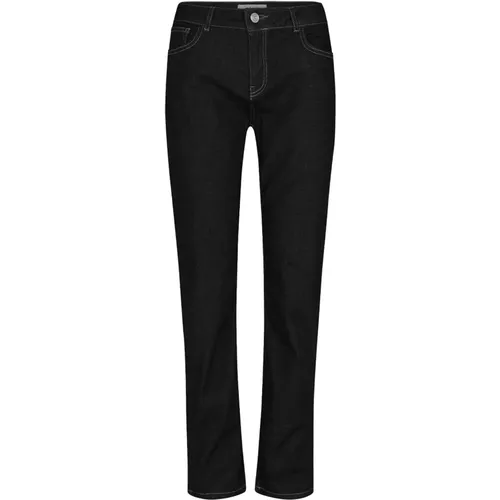Slim-Fit Jeans Trousers , female, Sizes: W25 - MOS MOSH - Modalova