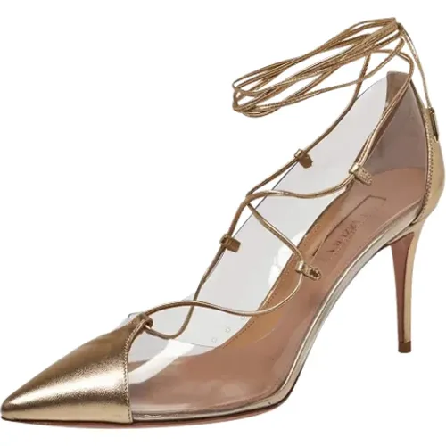 Pre-owned Leather heels , female, Sizes: 4 1/2 UK - Aquazzura Pre-owned - Modalova