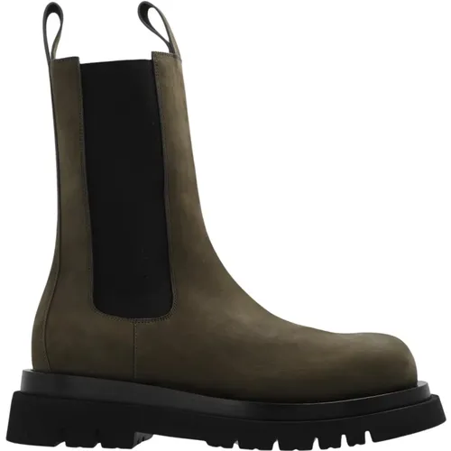Lug ankle boots , male, Sizes: 7 1/2 UK, 10 UK, 8 UK, 8 1/2 UK, 9 1/2 UK - Bottega Veneta - Modalova