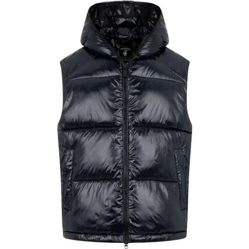 Vests, male, , Size: S Dexter 10000 Quilted Hooded Jacket - Save The Duck - Modalova