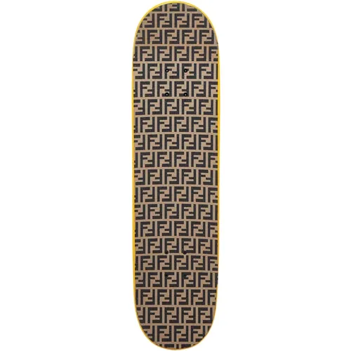 Braunes FF Monogram Skateboard - Fendi - Modalova