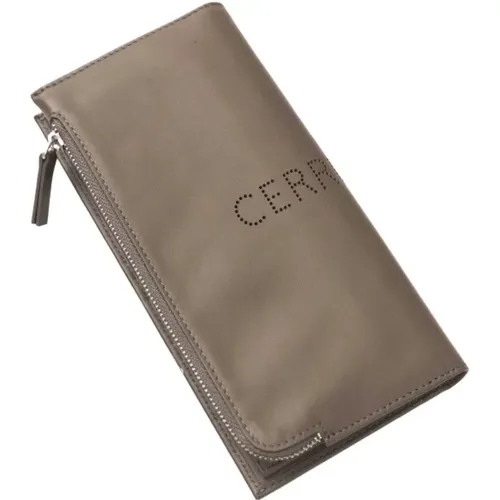 Wallets & Cardholders, male, , Size: ONE SIZE Leather Wallet with Front Logo - Cerruti 1881 - Modalova