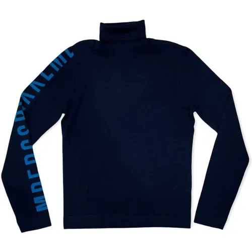 Navy Regular Pull Sweater - Bikkembergs - Modalova