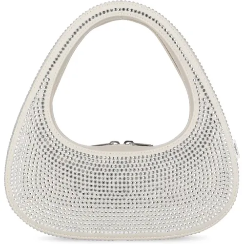 Handbags, female, , Size: ONE SIZE Cotton Blend Handbag with Strass Details - Coperni - Modalova