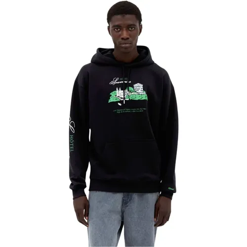 Kapuzen-Sweatshirt mit Logo-Print , Herren, Größe: XL - A.P.C. - Modalova