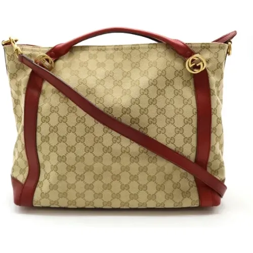 Pre-owned Handbags, female, , Size: ONE SIZE Pre-owned Canvas gucci-bags - Gucci Vintage - Modalova