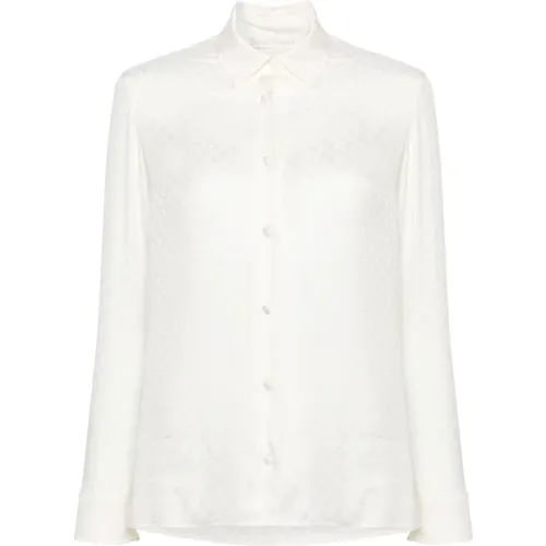 Monogram Jacquard Shirt , female, Sizes: 2XS, XS, S - Palm Angels - Modalova