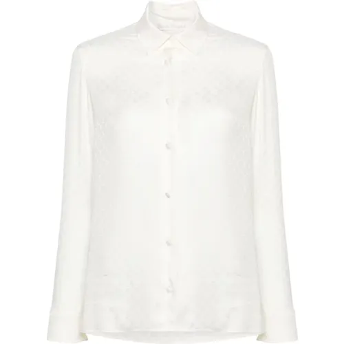 Monogram Jacquard Shirt , female, Sizes: XS, S - Palm Angels - Modalova