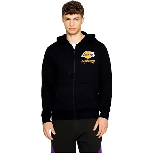 Schwarze Lakers NBA Script Jacke - new era - Modalova