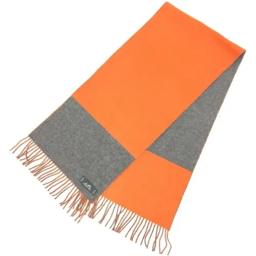 Pre-owned Scarves, female, , Size: ONE SIZE Pre-owned Cashmere scarves - Hermès Vintage - Modalova