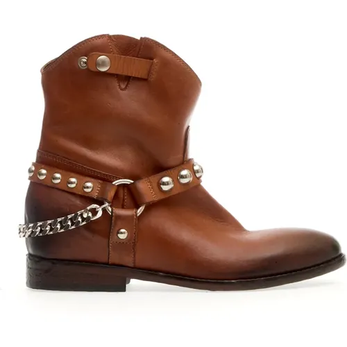 Womens Shoes Ankle Boots Cuoio Ss24 , female, Sizes: 4 1/2 UK, 5 1/2 UK, 4 UK, 6 UK, 3 1/2 UK, 2 UK, 7 UK, 5 UK, 3 UK - Strategia - Modalova
