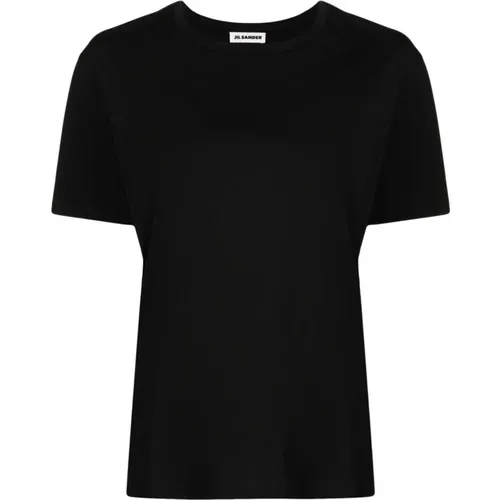 Schwarze T-Shirts und Polos , Damen, Größe: S - Jil Sander - Modalova