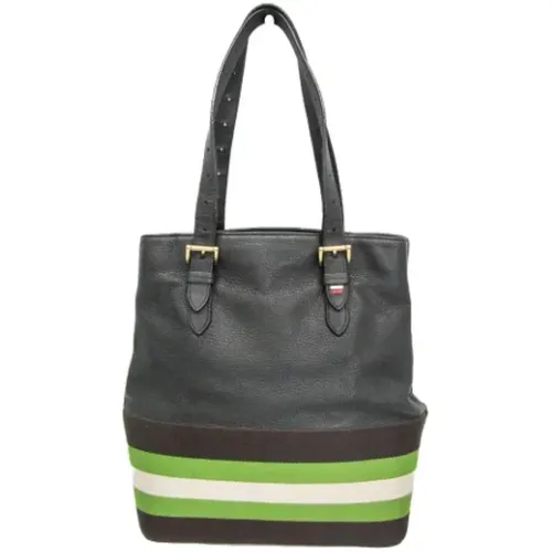 Pre-owned Tote Bags, female, , Size: ONE SIZE Pre-owned Canvas shoulder-bags - Bally Pre-owned - Modalova