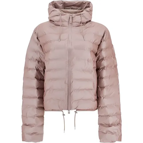 Kurze Unisex Pufferjacke , Damen, Größe: M - Rains - Modalova