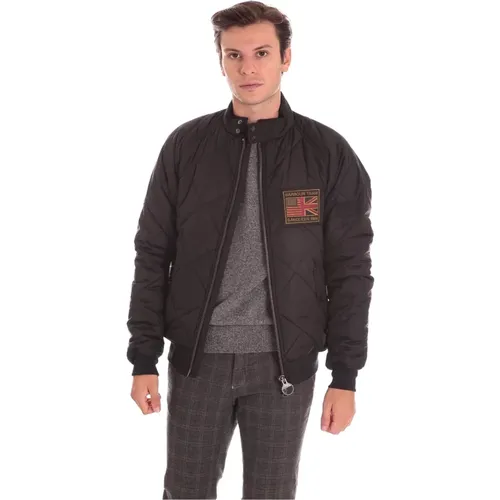 Quilted Merchant Schwarze Bomberjacke - Barbour - Modalova