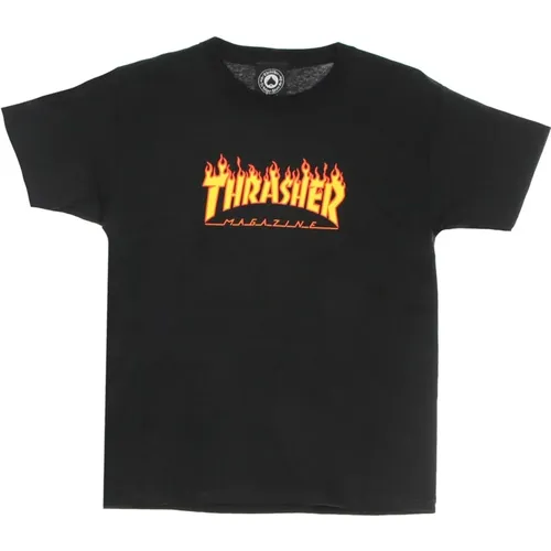 T-Shirts, male, , Size: S Flame Tee Child T-shirt /Yellow - Thrasher - Modalova