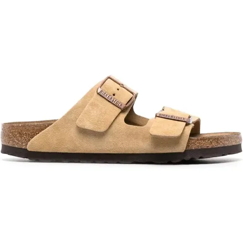 Wildleder Schnallen Sandalen , Herren, Größe: 42 EU - Birkenstock - Modalova