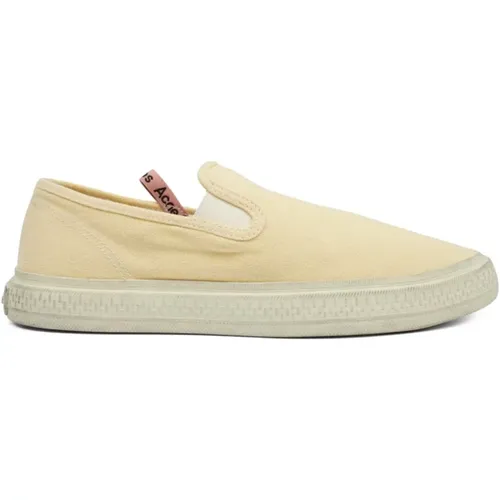 Sneakers, male, , Size: 8 US Pale Slip On Sneakers - Acne Studios - Modalova