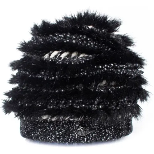 Pre-owned Accessories, female, , Size: ONE SIZE Pre-owned Cashmere fur fringe beanie - Chanel Vintage - Modalova