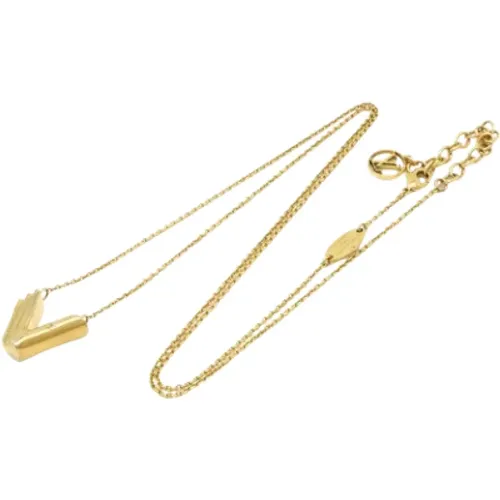 Pre-owned Jewellery, female, , Size: ONE SIZE Pre-owned Metal necklaces - Louis Vuitton Vintage - Modalova