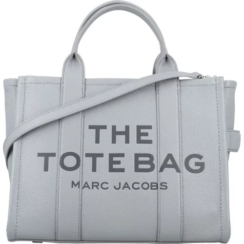 Stilvolle Mittlere Leder Tote Tasche , Damen, Größe: ONE Size - Marc Jacobs - Modalova