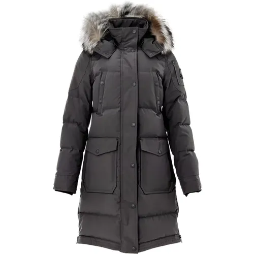 Parkas, female, , Size: S Giubbino Lungo Imbottito - Moose Knuckles - Modalova