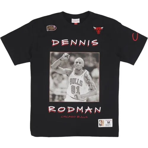 T-Shirts, male, , Size: S Vintage NBA Rodman Tee - Mitchell & Ness - Modalova