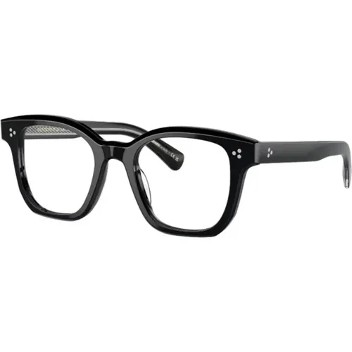 Schwarze Optische Brille Klassischer Stil , unisex, Größe: 48 MM - Oliver Peoples - Modalova