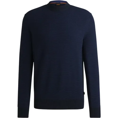 Herren Orange Strickpullover , Herren, Größe: M - Hugo Boss - Modalova