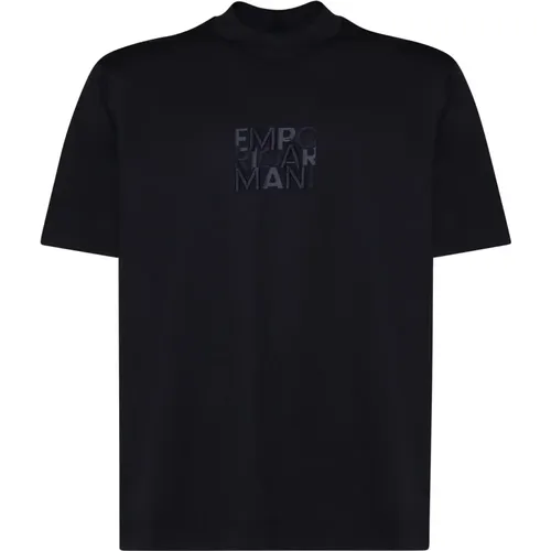 Cotton T-shirt with Logo , male, Sizes: 2XL, XL, M - Emporio Armani - Modalova