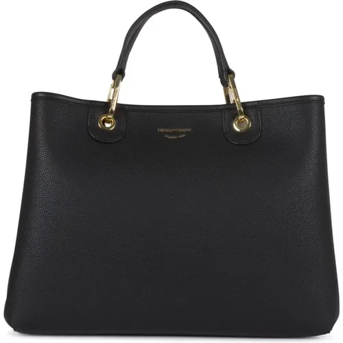 MyEA Medium Shopping Bag , female, Sizes: ONE SIZE - Emporio Armani - Modalova